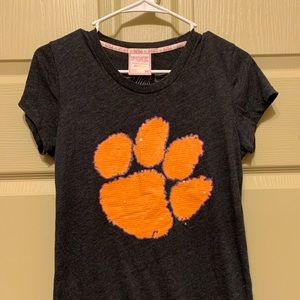 PINK Victoria’s Secret Clemson Tigers sparkling t-shirt